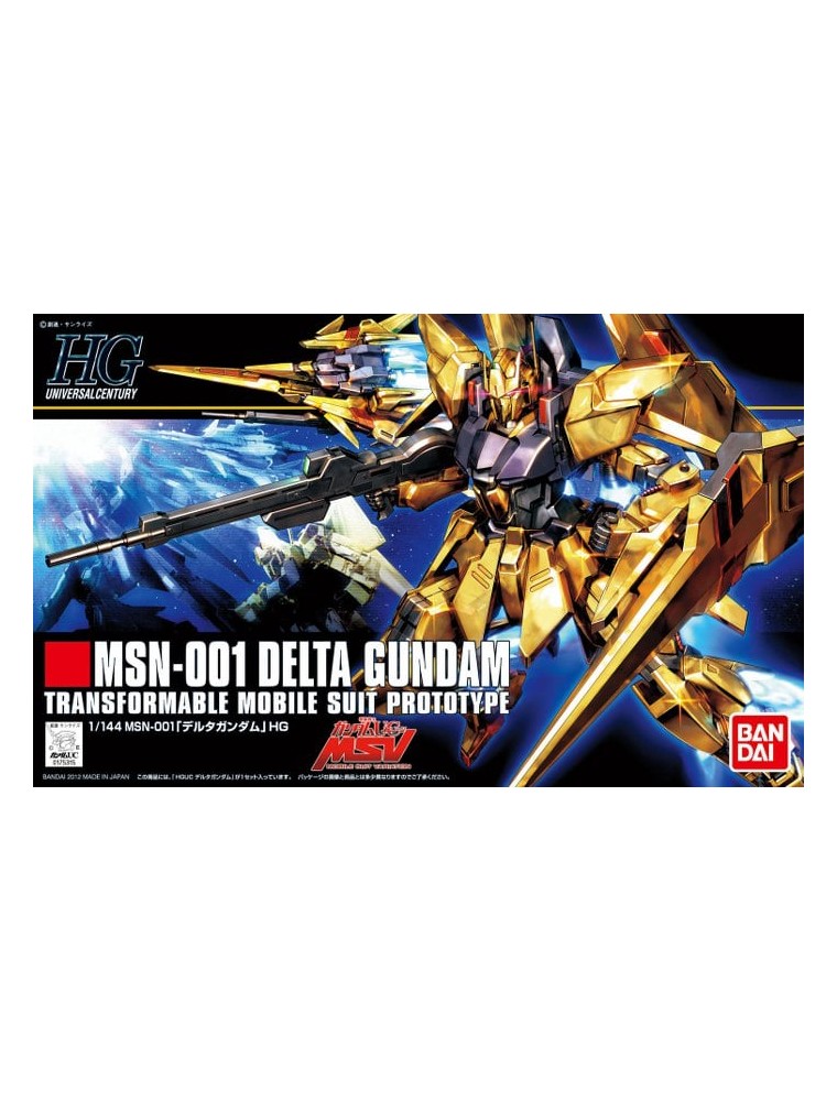 GUNDAM HIGH GRADE HGUC MODEL KIT DELTA 1/144 BANDAI