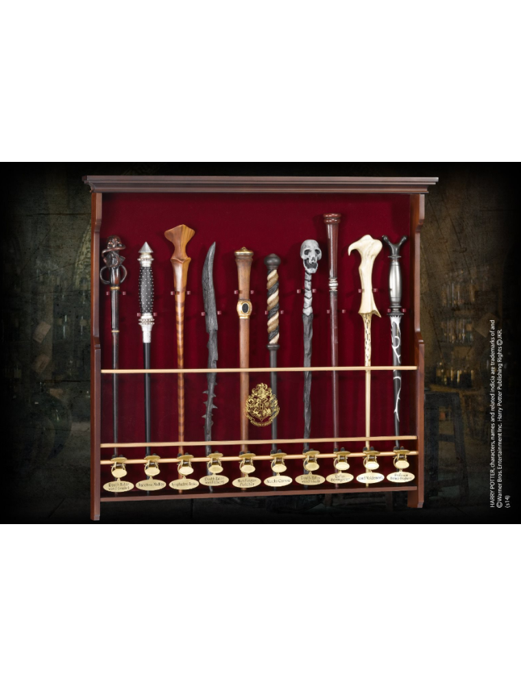 Harry Potter Portabacchette In Legno per 10 Bacchette 49.5 Cm Noble Collection