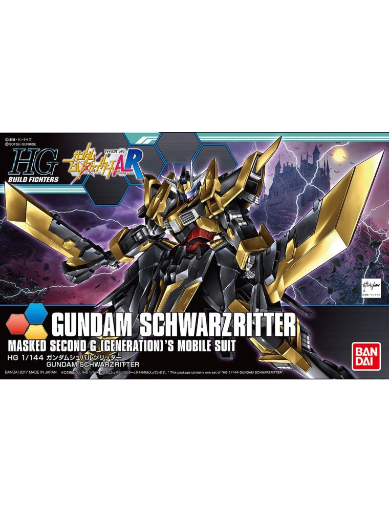 GUNDAM HIGH GRADE HGBF MODEL KIT SCHWARZRITTER 1/144 BANDAI