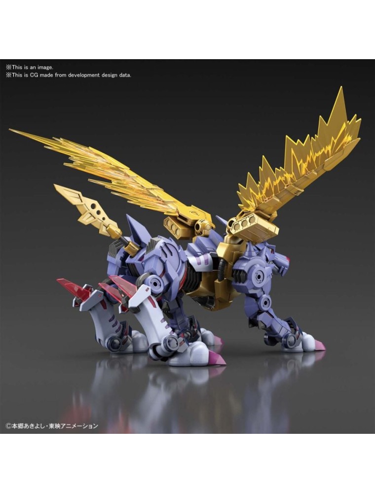 Bandai Model Kit Figura Rise Digimon Metallo Garurumon Ampl Model Kit