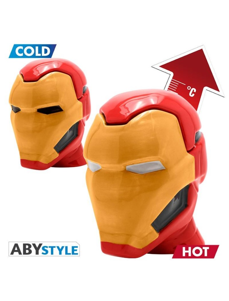 Iron Man Marvel - Tazza 3D con Cambiamento di Calore ABYStyle