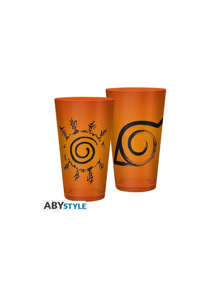 Abyver137 - Naruto Shippuden - Bicchiere 400ml Konoha & Seal Gadget