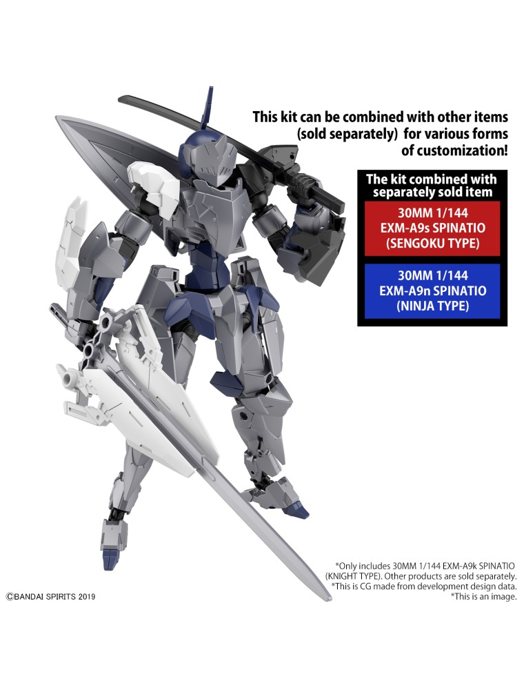 30MM EXM-A9k SPINATIO KNIGHT TYPE 1/144 MODEL KIT BANDAI MODEL KIT