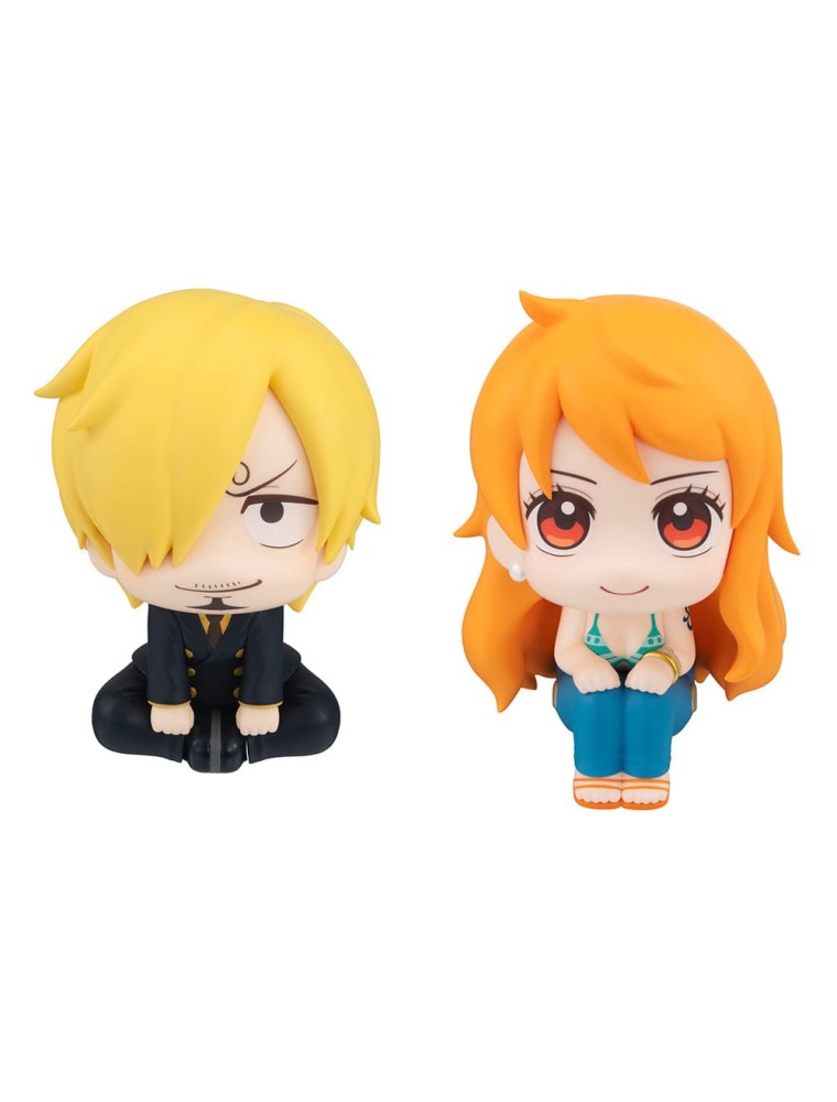 One Piece Look Up Pvc Statuan Nami & Sanji 11 Cm (with Regalo) Megahouse