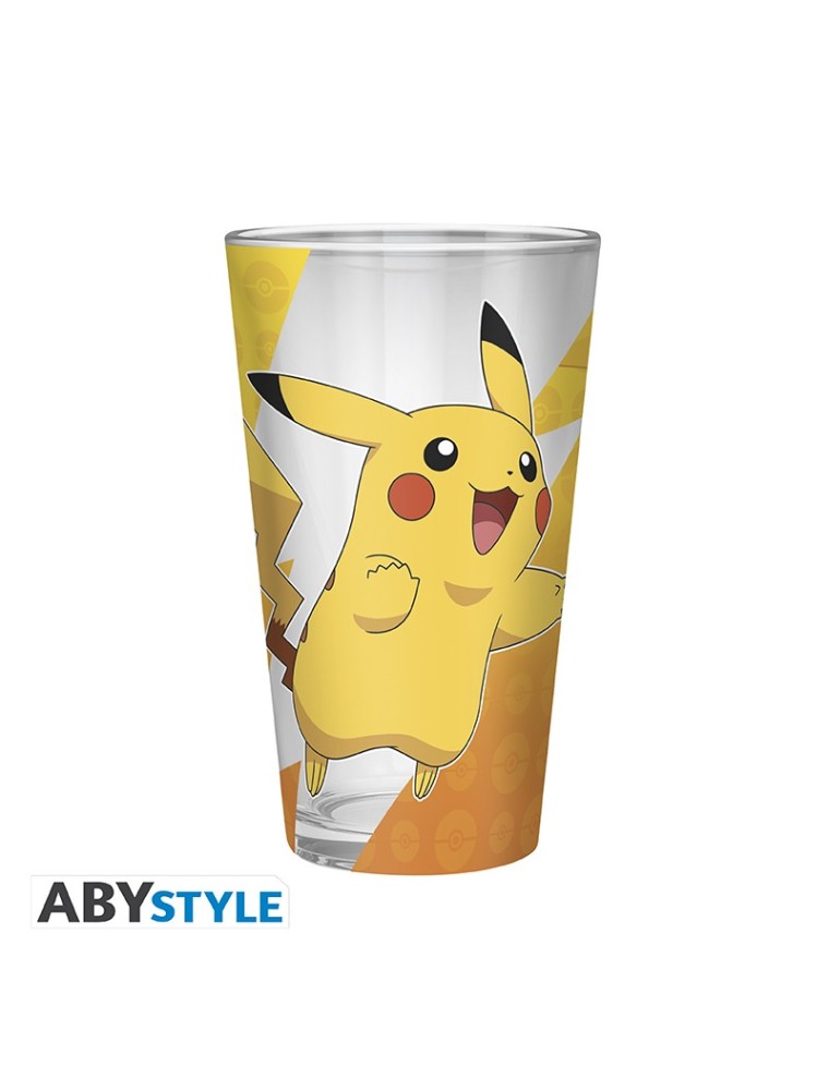 POKEMON - Large Glass - 400ml - Pikachu foil -