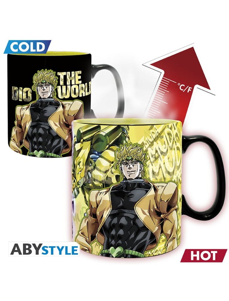 Jojo's Bizarre Adventure - Tazza Heat Change - 460 Ml - Jotaro Dio