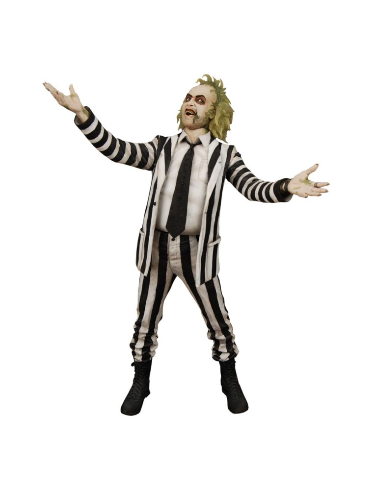 Beetlejuice 1988 Action Figura 1/4 Striped Suit Beetlejuice 45 Cm Neca