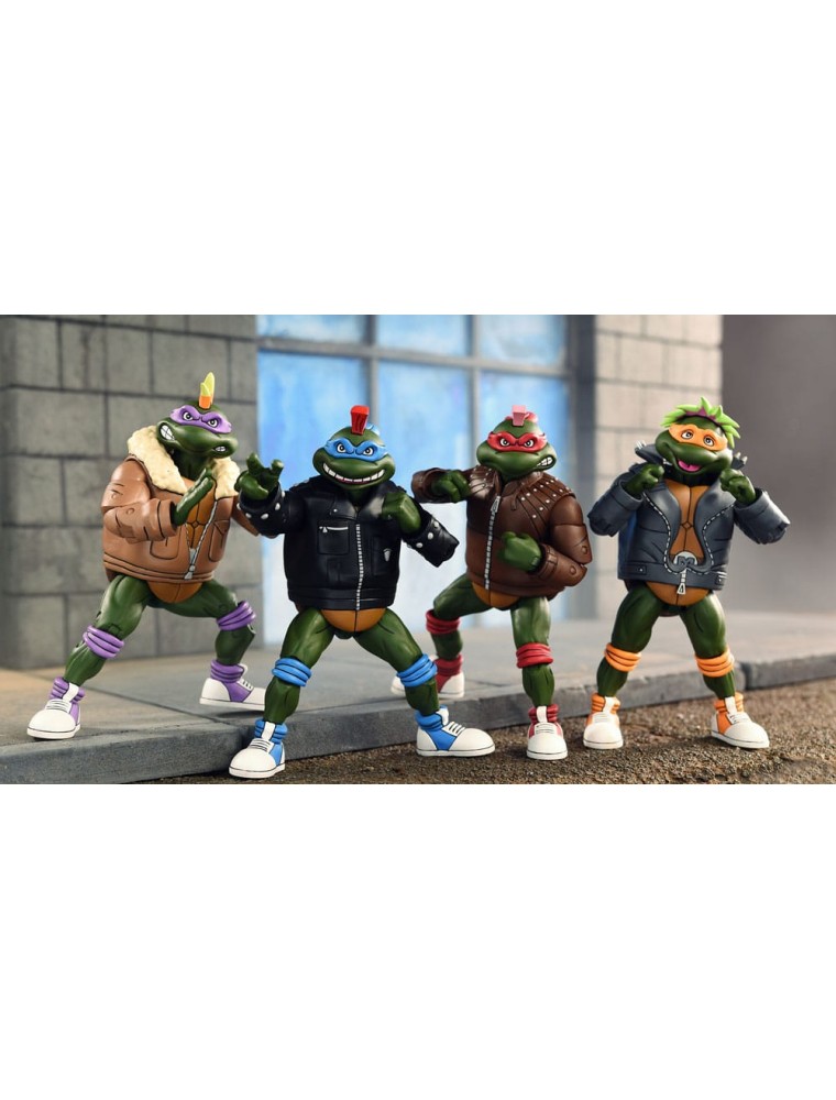 Tartarughe Ninja (cartoon) Action Figures 4-pack Punk Turtles 18 Cm Neca