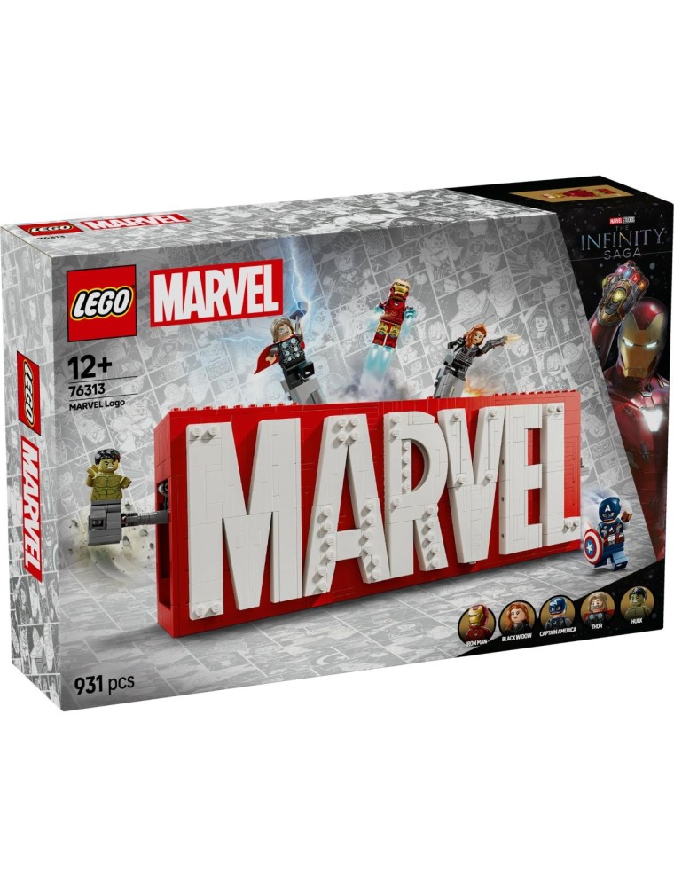 LEGO MARVEL SUPER HEROES 76313 - LOGO E MINIFIGURES MARVEL