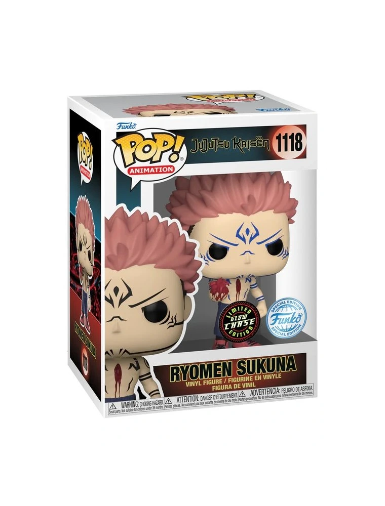 Jujutsu Kaisen Pop! Animation Figura Vinile Ryomen Sukuna 9 Cm Chase Funko