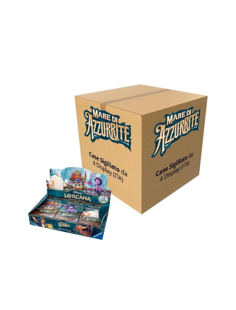 Disney Lorcana Mare di Azzurrite Case da 4 Box (ITA) Ravensburger