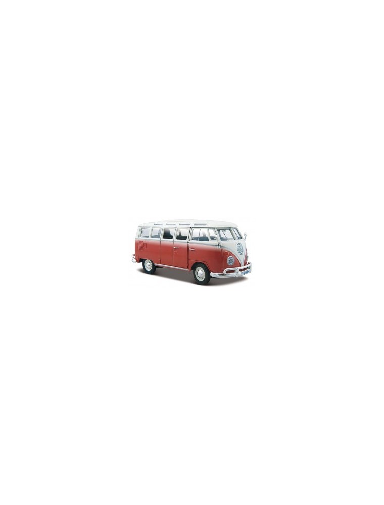 MAISTO - 1/25 Volkswagen Van "Samba" - Green with Cream and Red with White