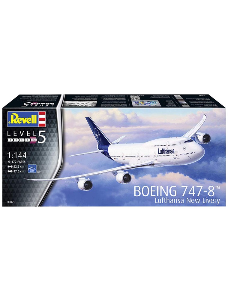 REVELL - 1/144 Boeing 747-8 Lufthansa New Livery