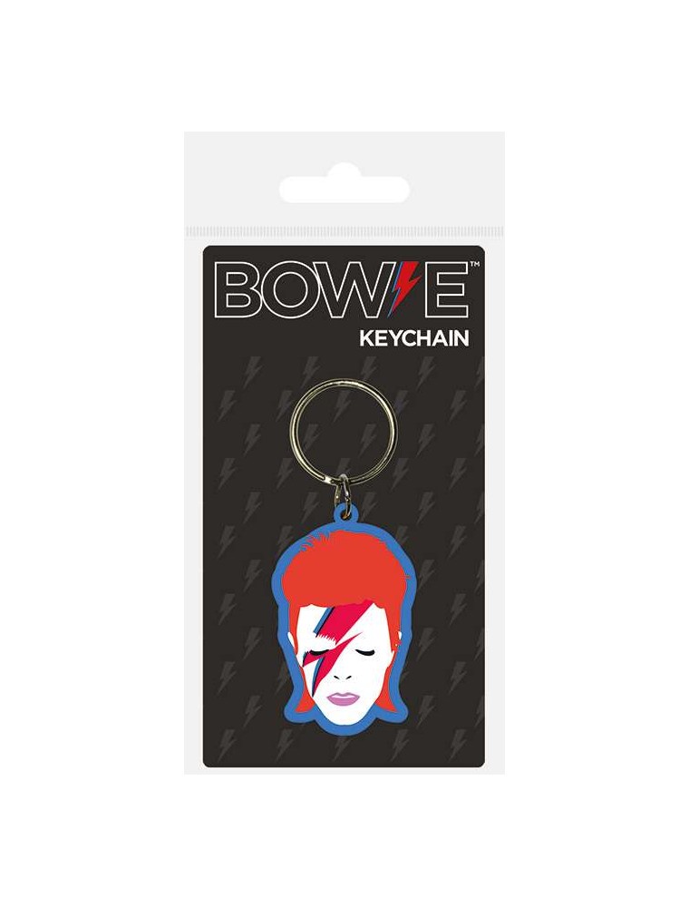 DAVID BOWIE RUBBER KEYCHAIN