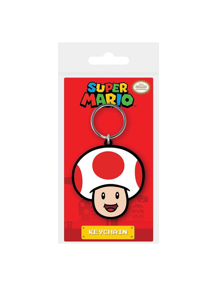 SUPERMARIO TOAD RUBBER KEYCHAIN