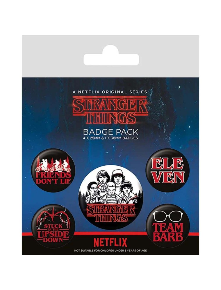 STRANGER THINGS (CHARACTERS) BADGE PACK