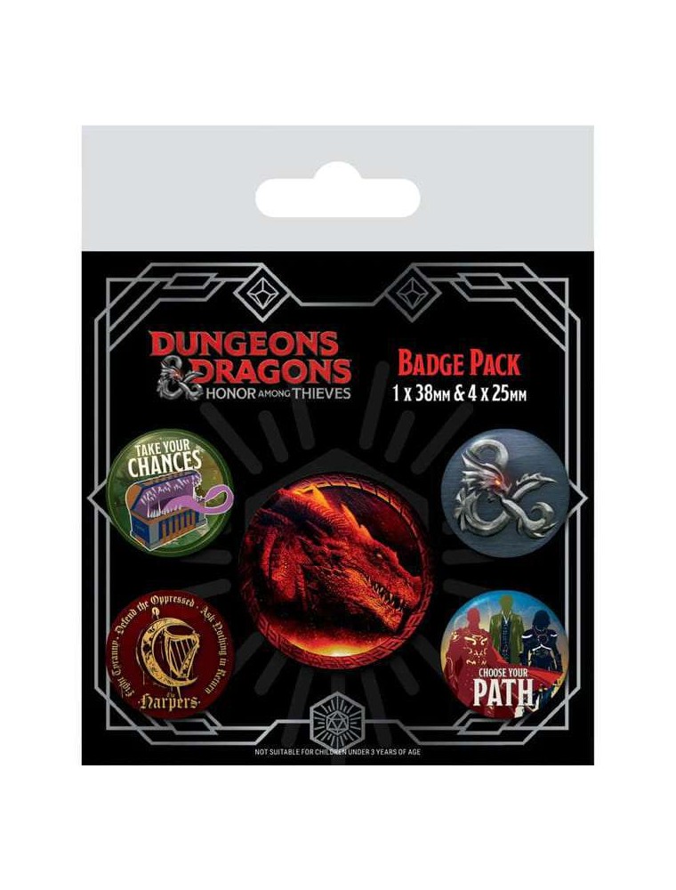 DUNGEONS & DRAGONS MOVIE BADGE PACK