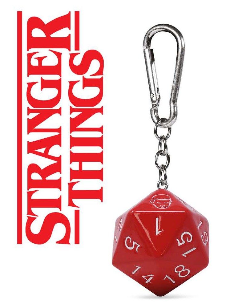 STRANGER THINGS D20 3D KEYRING