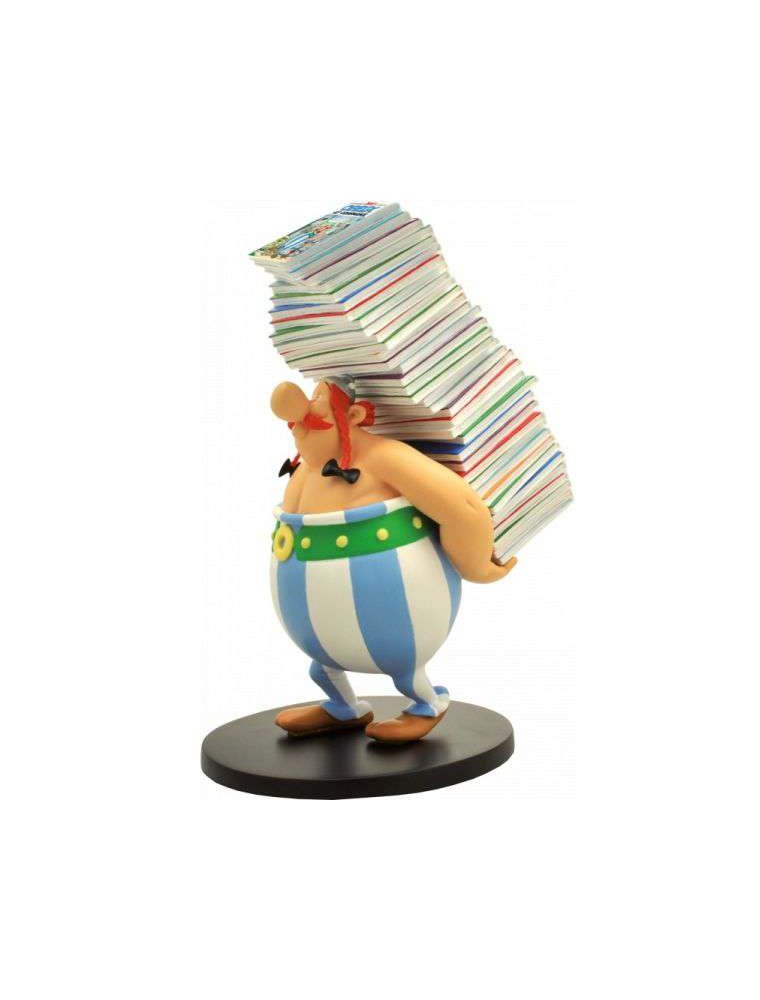 ASTERIX OBELIX PILE OF COMICS STATUE