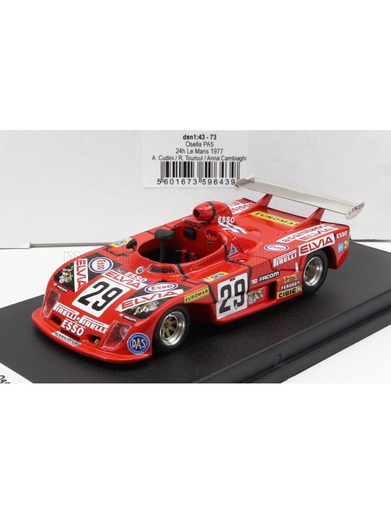 OSELLA - PA5 TEAM OSELLA CORSE N 29 24h LE MANS 1977 A.CUDINI - T.TOUROUL - A.CAMBIAGHI - RED - 1/43