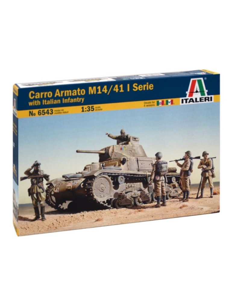 Italeri - Carro Armato Italiano M14/41 With Italian 1/35 I Serie con soldati