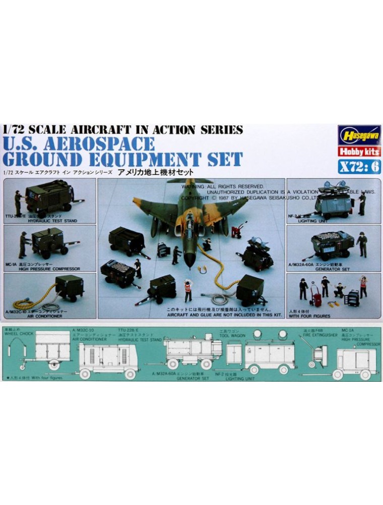 Hasegawa - U.S. Aerospace Ground 1/72 equipaggiamento aerporto militare