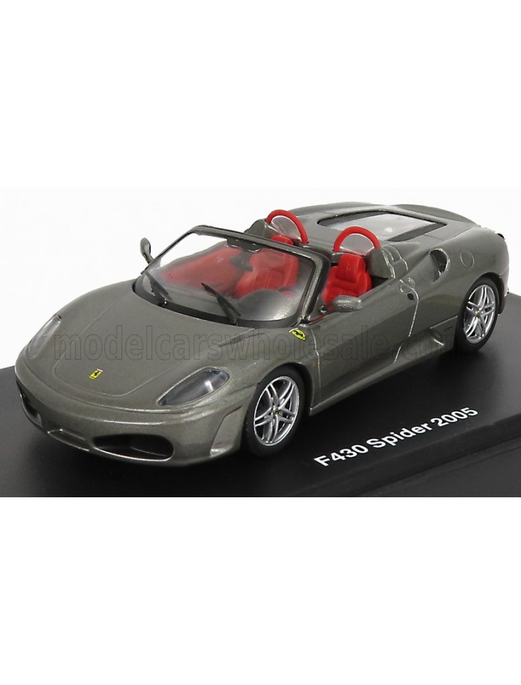 FERRARI - F430 SPIDER 2005 - GREY MET - 1/43