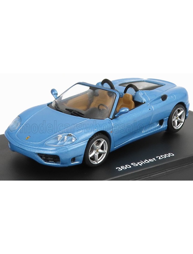 FERRARI - 360 SPIDER 2000 - LIGHT BLUE MET - 1/43