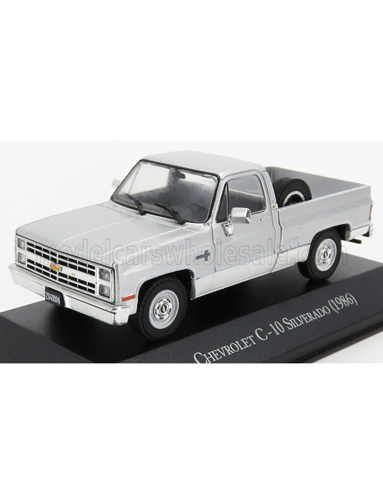 CHEVROLET - C-10 SILVERADO PICK-UP 1986 - SILVER - 1/43