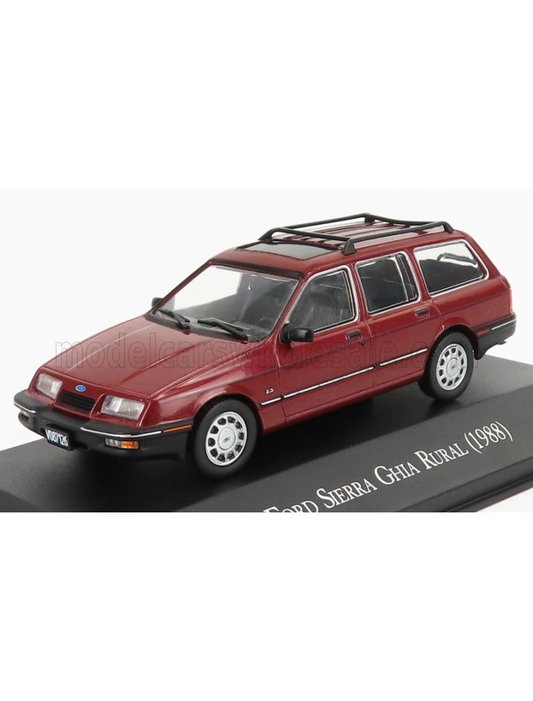 FORD ENGLAND - SIERRA GHIA RURAL SW STATION WAGON 1988 - BORDEAUX - 1/43